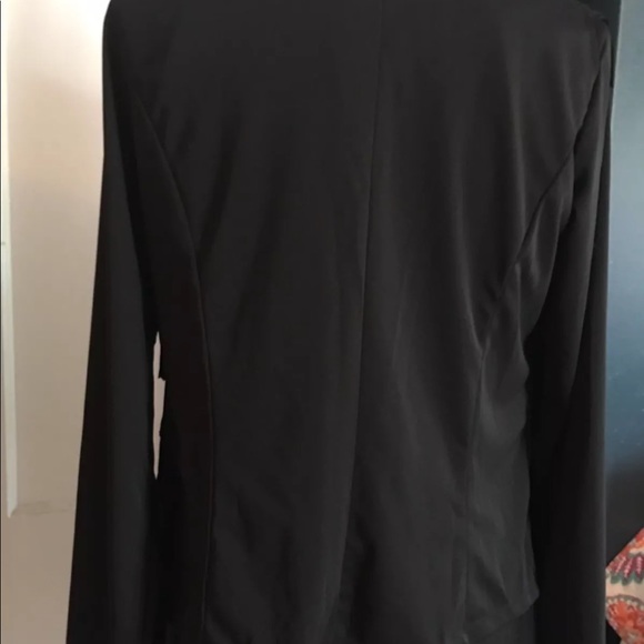 Gorgeous Fringe Front Black Top Jacket NWOT—CLEARANCE - Picture 8 of 8